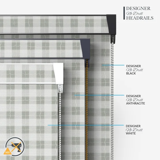Sonova Studio Gingham Sage roller