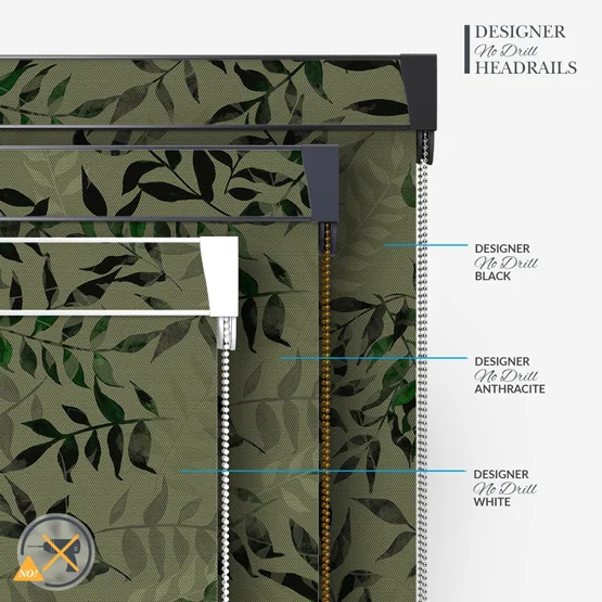 Sonova Studio Kaleidoscope Leaves Green roller