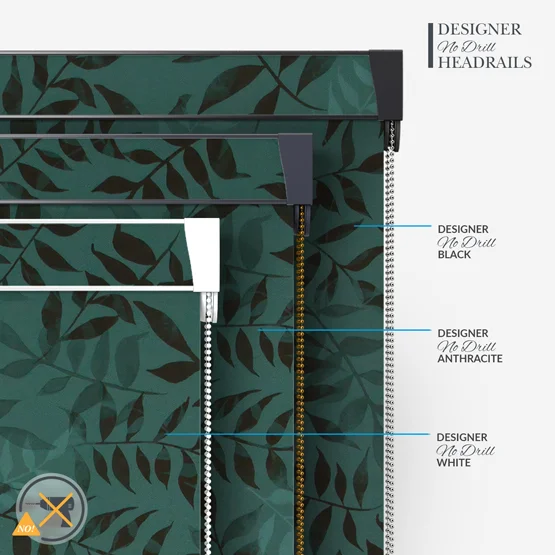 Sonova Studio Kaleidoscope Leaves Teal roller