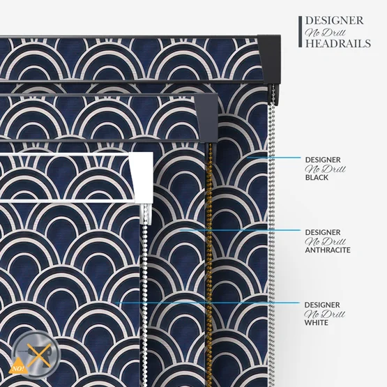 Sonova Studio Kibo Stripe Indigo Blue roller