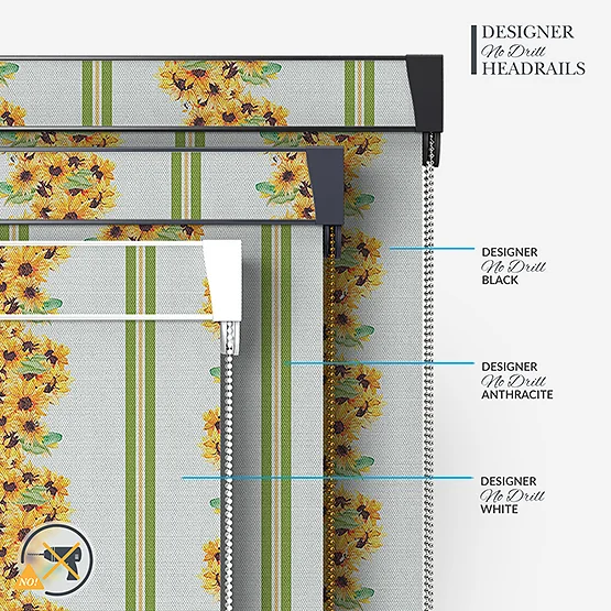 Sonova Studio Sunflower Vine Linen roller