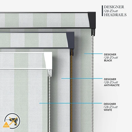 Sonova Studio Whitby Stripe Sage Green roller