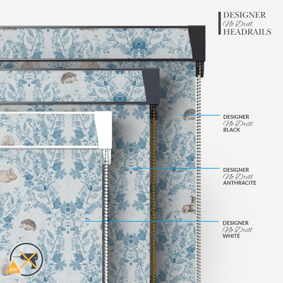 Sonova Studio Woodland Damask Cornflower Blue roller