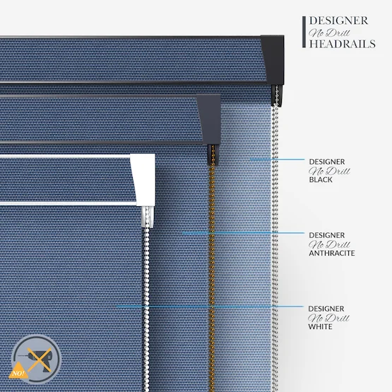 Deluxe Plain Denim Blue roller