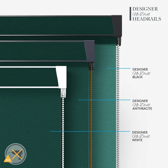 Deluxe Plain Forest Green roller