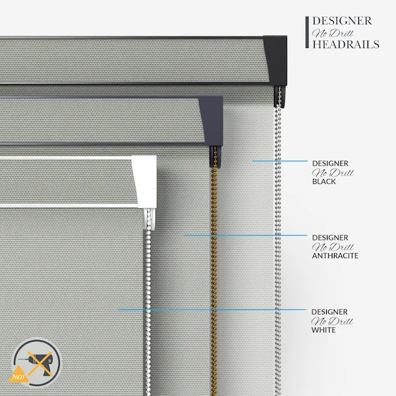 Deluxe Plain Mist Grey roller