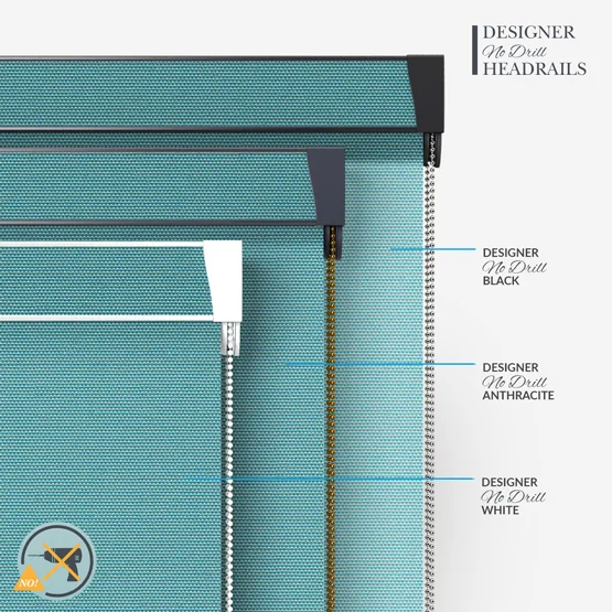 Deluxe Plain Ocean Green roller