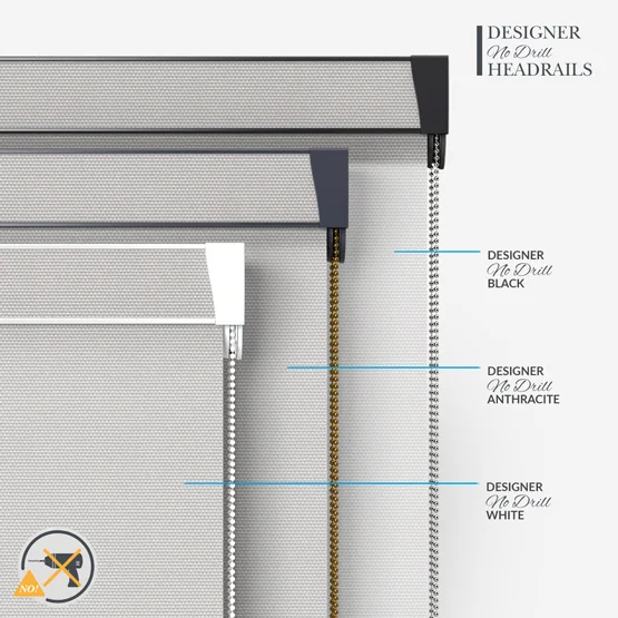 Deluxe Plain Pebble Grey roller