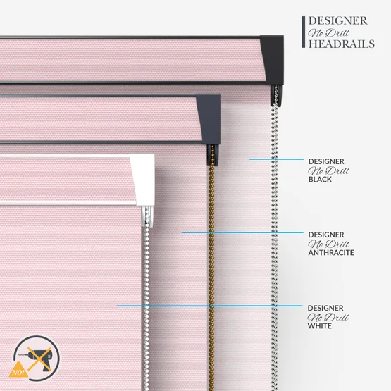 Deluxe Plain Peony Pink roller