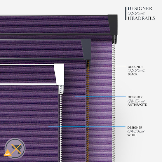 Touched by Design Deluxe Plain Purple roller