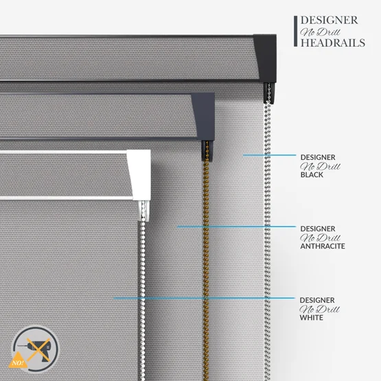 Deluxe Plain Storm Grey roller
