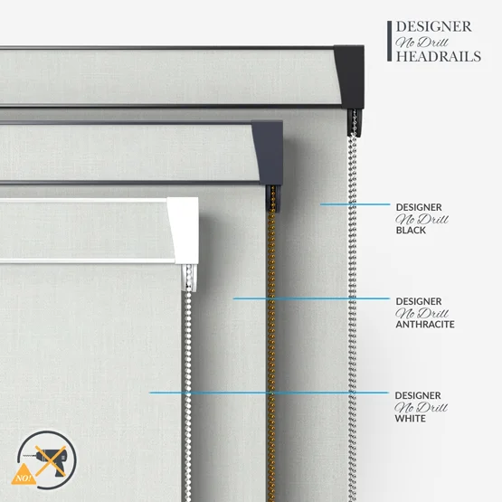 Voga Blackout White Textured roller