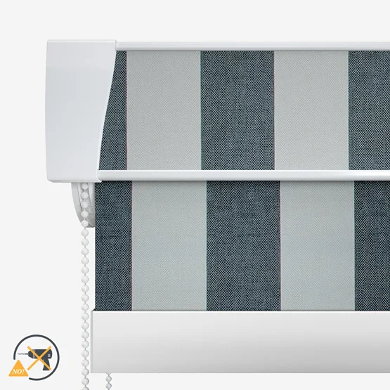 Brighton Stripe Charcoal roller
