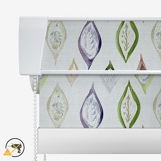 Sonova Studio Boho Leaves Dove Grey roller