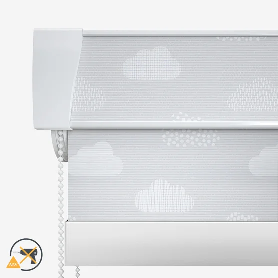 Sonova Studio Doodle Clouds Soft Grey roller