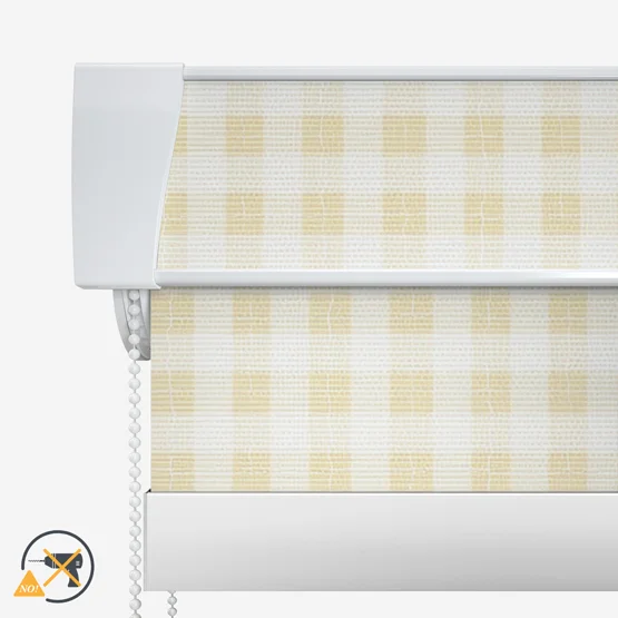 Sonova Studio Gingham Butter Yellow roller