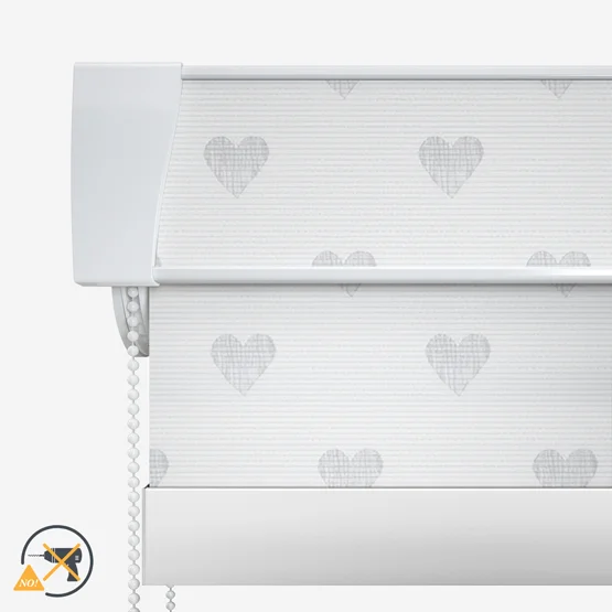 Sonova Studio Hearts Soft Grey roller