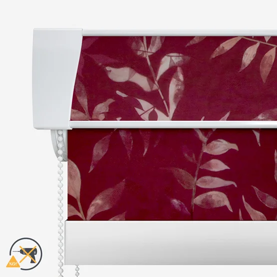 Sonova Studio Kaleidoscope Leaves Berry red roller