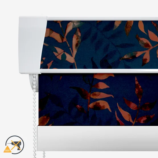 Sonova Studio Kaleidoscope Leaves Blue Rust roller