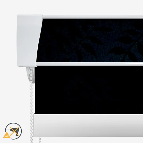 Sonova Studio Kaleidoscope Leaves Midnight Blue roller