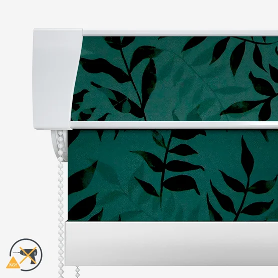 Sonova Studio Kaleidoscope Leaves Teal roller