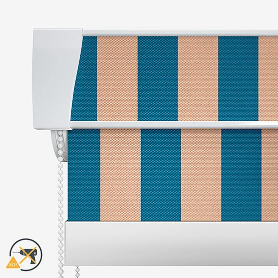 Sonova Studio Whitby Stripe Blue Rust roller