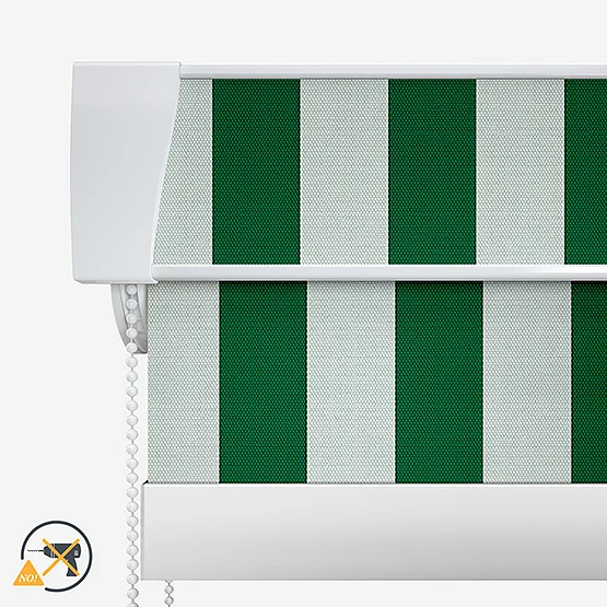 Sonova Studio Whitby Stripe Hunters Green roller