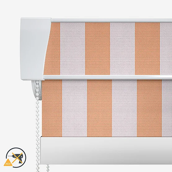 Sonova Studio Whitby Stripe Peach Bellini roller