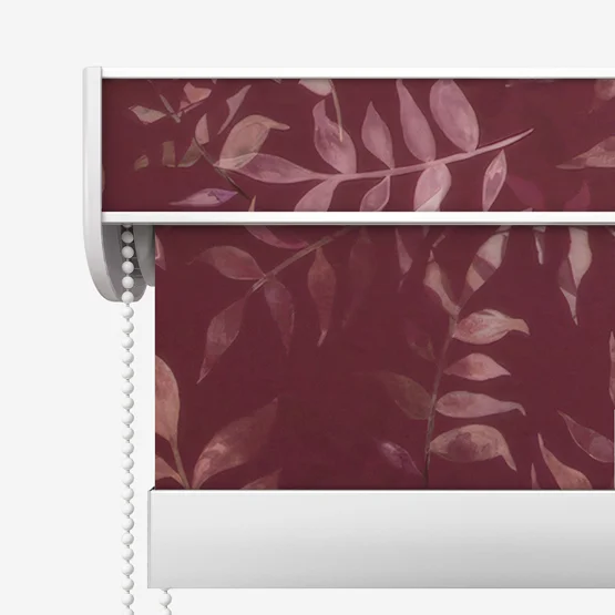 Sonova Studio Kaleidoscope Leaves Berry red roller