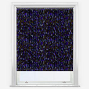Sonova Studio Abstract Brush Deep Sea Blue Roller Blind