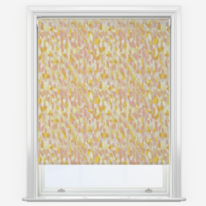 Sonova Studio Abstract Brush Rhubarb and Custard Roller Blind