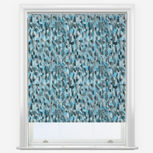 Sonova Studio Abstract Brush Sky Blue Roller Blind