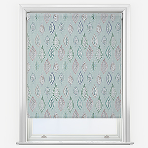 Sonova Studio Boho Leaves Duck Egg Roller Blind