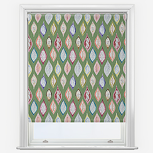 Sonova Studio Boho Leaves Olive Green Roller Blind