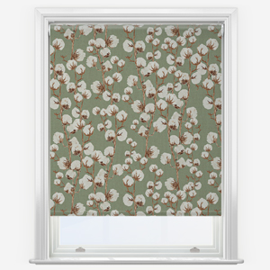 Sonova Studio Cotton Trellis Olive Roller Blind