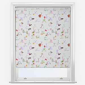 Sonova Studio Farm Alphabet Blush Pink Roller Blind