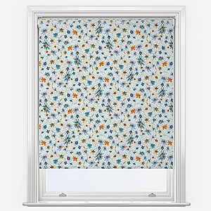 Sonova Studio Garden Violets Blue Rust Roller Blind