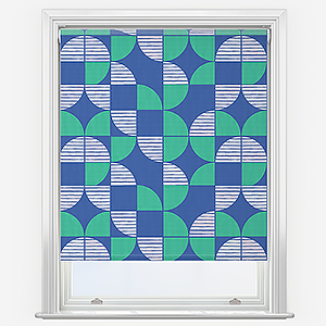 Sonova Studio Kolken Dopamine Blue Roller Blind