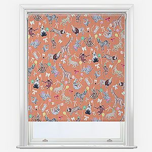 Sonova Studio Party Animals Orange Marmalade Roller Blind