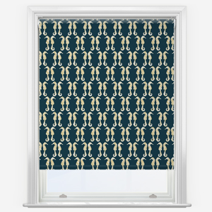 Sonova Studio Seahorse Midnight Blue Roller Blind