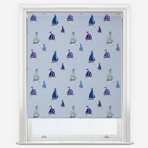 Sonova Studio Seashore Sails Deep Ocean Blue Roller Blind