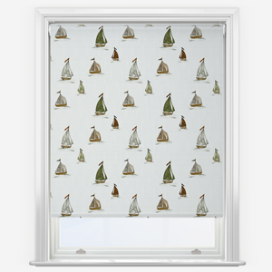 Sonova Studio Seashore Sails Seaweed Natural Roller Blind