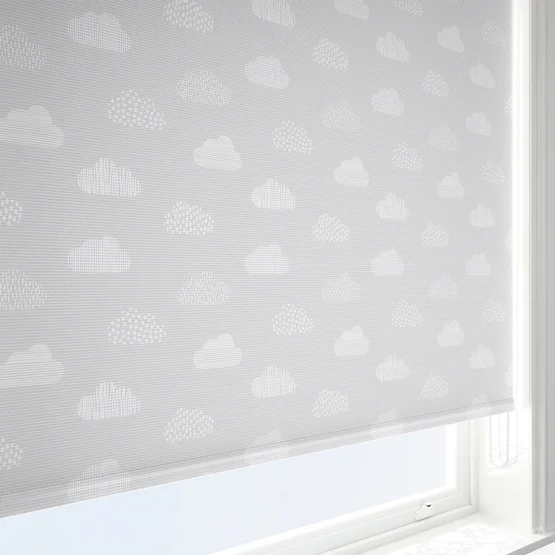 Sonova Studio Doodle Clouds Soft Grey roller
