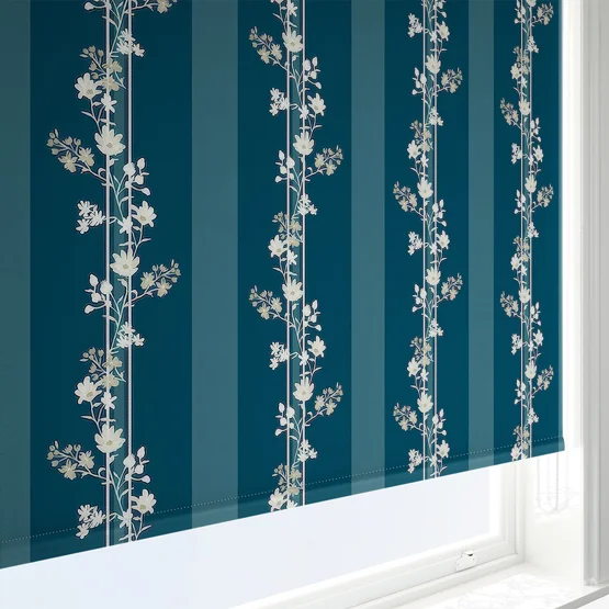 Sonova Studio Floral Cascade Stone Blue roller
