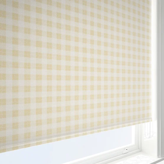 Sonova Studio Gingham Butter Yellow roller