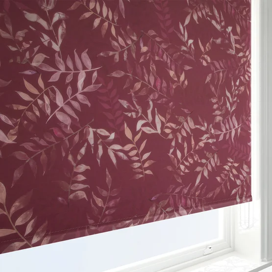 Sonova Studio Kaleidoscope Leaves Berry red roller