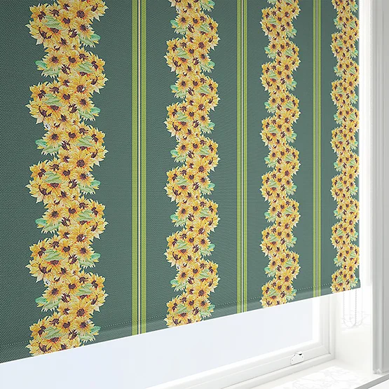Sonova Studio Sunflower Vine Forest Green roller