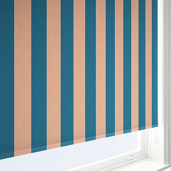 Sonova Studio Whitby Stripe Blue Rust roller