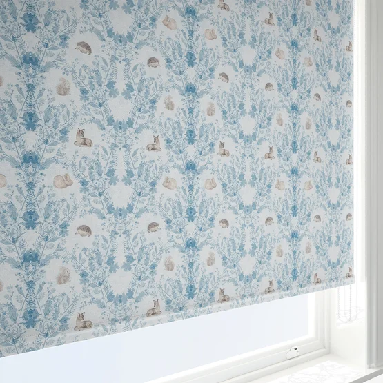 Sonova Studio Woodland Damask Cornflower Blue roller