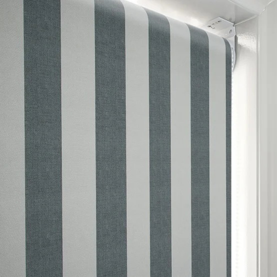 Brighton Stripe Charcoal roller